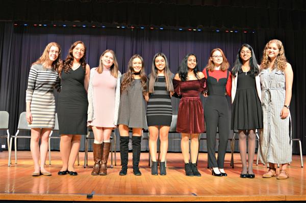 Participants in the Henderson High School Girls Public Speaking Contest 